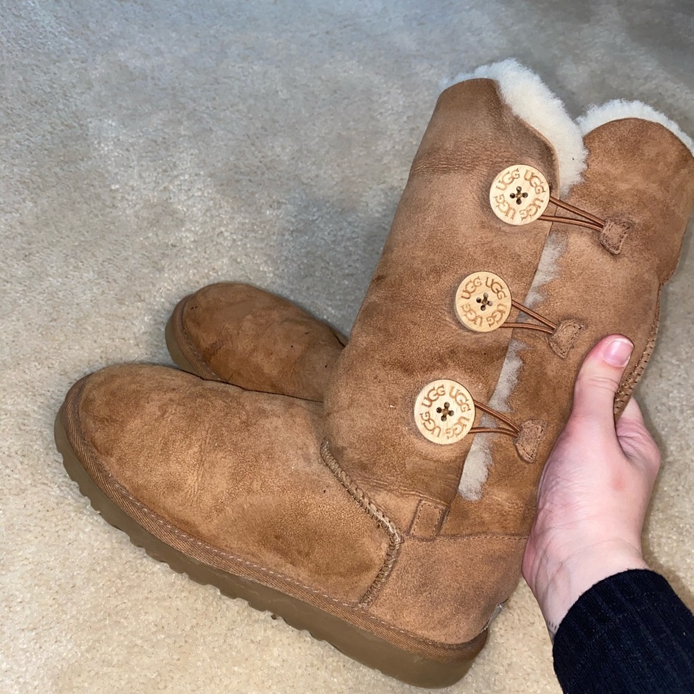 Buttoned UGG boots